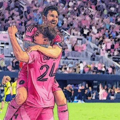 Messi faz bis, dá assistência e quebra recorde na goleada do Inter Miami