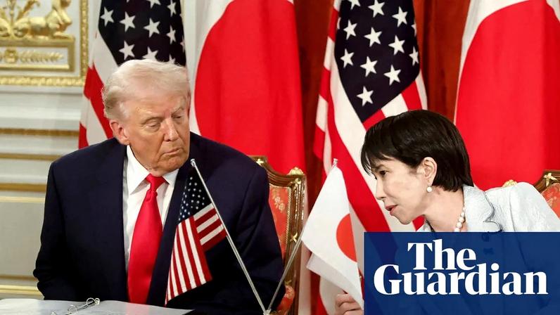 Donald Trump has reportedly told Sanae Takaichi, Japan's prime minister, to avoid further escalation with China. Photograph: Kiyoshi Ota/Reuters