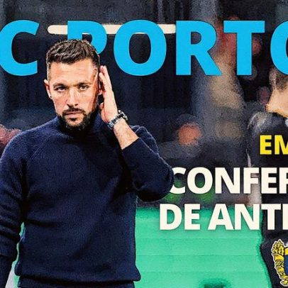 Francesco Farioli faz conferência de imprensa ao vivo
