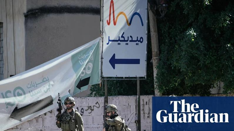 Israeli soldiers patrol the streets of Tubas in the West Bank during an army raid on 26 November. Photograph: Majdi Mohammed/AP
