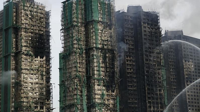The blaze tore apart seven of the eight high-rise apartment buildings in Wang Fuk Court, a residential compound home to 4,800 people.