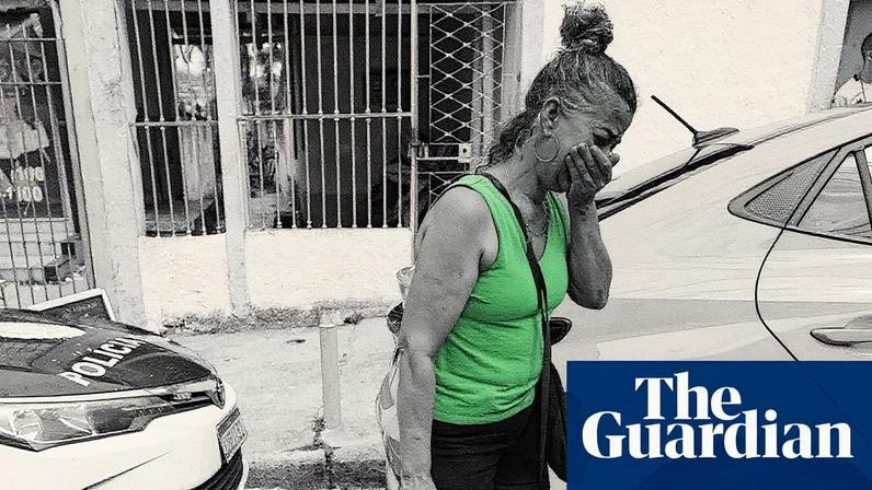 A woman cries outside Getulio Vargas hospital shortly after her relative was brought here by police due to injury during a police operation in the Complexo do Alemao favela in Rio de Janeiro on 28 October 2025.