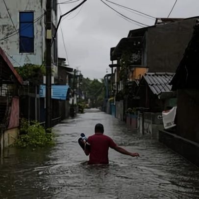 Mortes sobem para 69 com enchentes em Sri Lanka