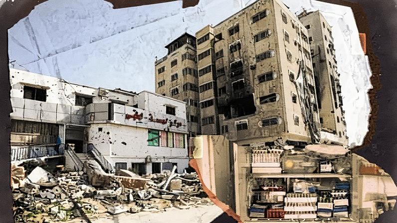 Al Basma IVF Centre, Gaza's largest fertility clinic which was struck by an Israeli shell.