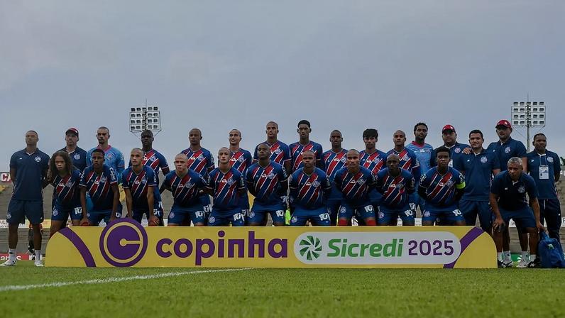 Time do Bahia na estreia da Copinha 2025 (Foto: Jhony Pinho/EC Bahia)