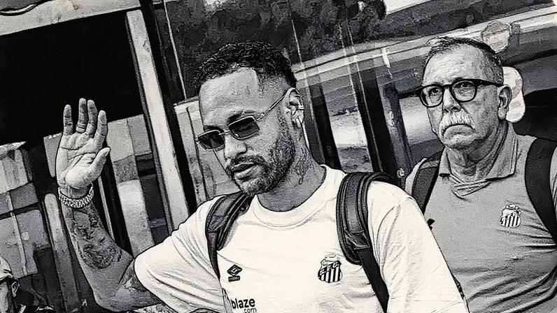 Neymar pode ficar fora contra o Vasco se receber novo amarelo (Foto: Raul Baretta/ Santos FC)
