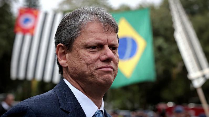 Tarcísio de Freitas fala em candidatura à reeleição de São Paulo, mas analisa cenário da disputa presidencial em meio a expectativa de Kassab para que ele seja candidato ao Planalto. (Foto: Pablo Jacob/Governo do Estado de SP)