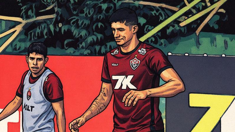 Camutanga treina pelo Vitória (Foto: Victor Ferreira / EC Vitória)