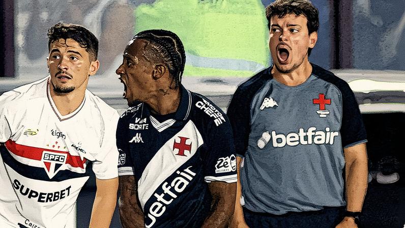Tchê Tchê em campo pelo Vasco contra o São Paulo (Foto: Matheus Lima/Vasco)