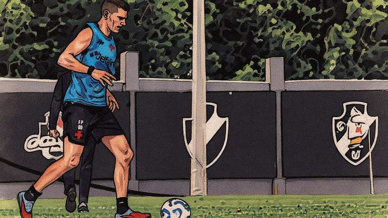 Pablo Vegetti em treino do Vasco (Foto: Dikran Sahagian/Vasco)