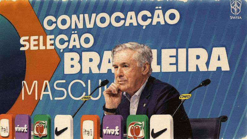 Carlo Ancelotti revela a lista da Seleção Brasileira para os amistosos da Data Fifa em novembro - Foto: @rafaelribeirorio / CBF