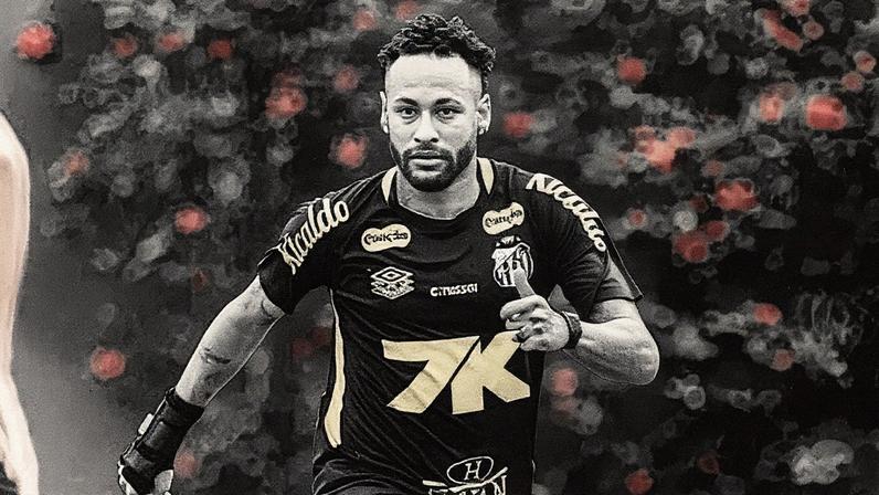 Neymar será desfalque para o duelo diante do Palmeiras, no Allianz Parque. (Foto: Raul Baretta/ Santos FC)