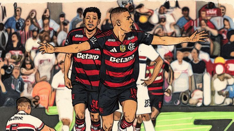 Samuel Lino saiu em defesa de Plata (Foto: Gilvan de Souza/Flamengo)