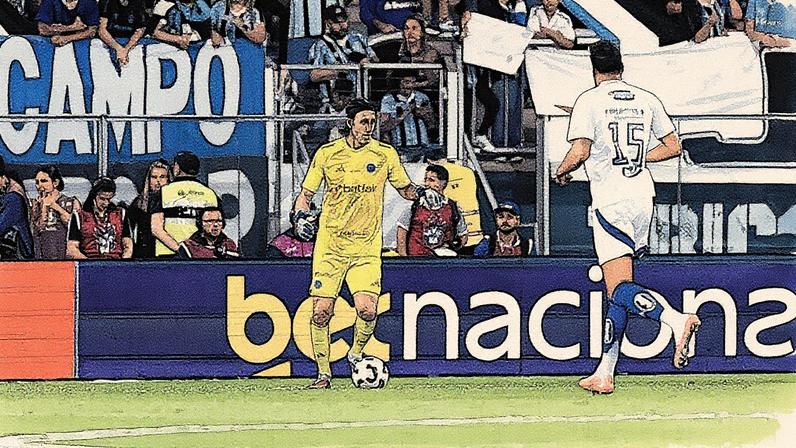 Goleiro Cássio foi decisivo na vitória do Cruzeiro sobre o Grêmio, em Porto Alegre (Foto: Lucas Bubols/Cruzeiro)
