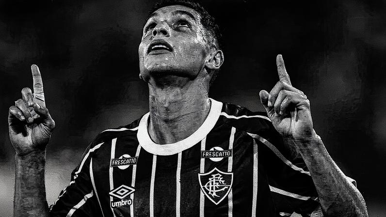 Serna comemora gol em Fluminense x Mirassol (Foto: LUCAS MERÇON / FLUMINENSE F.C.)
