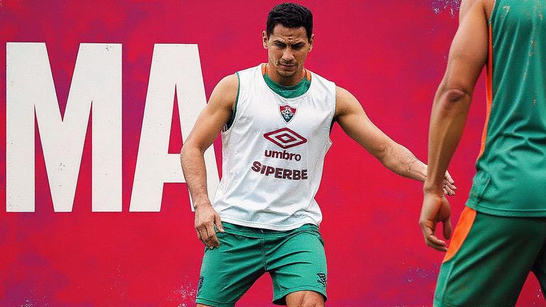 Ganso retorna aos treinos pelo Fluminense (Foto: Lucas Merçon/ Fluminense FC)