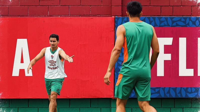 Ganso retorna aos treinos pelo Fluminense (Foto: Lucas Merçon/ Fluminense FC)