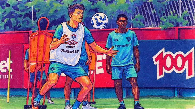 Bernal em treino do Fluminense (Foto: Marcelo Gonçalves / Fluminense FC)