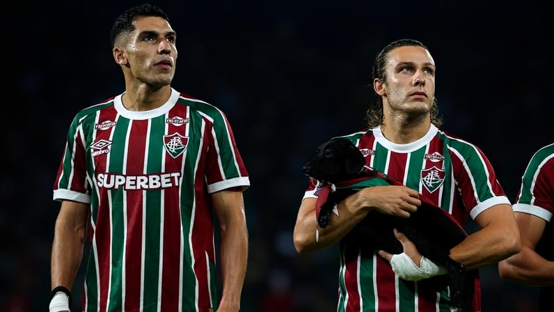 Serna e Canobbio antes de Fluminense x São Paulo (Foto: Lucas Merçon/ Fluminense)