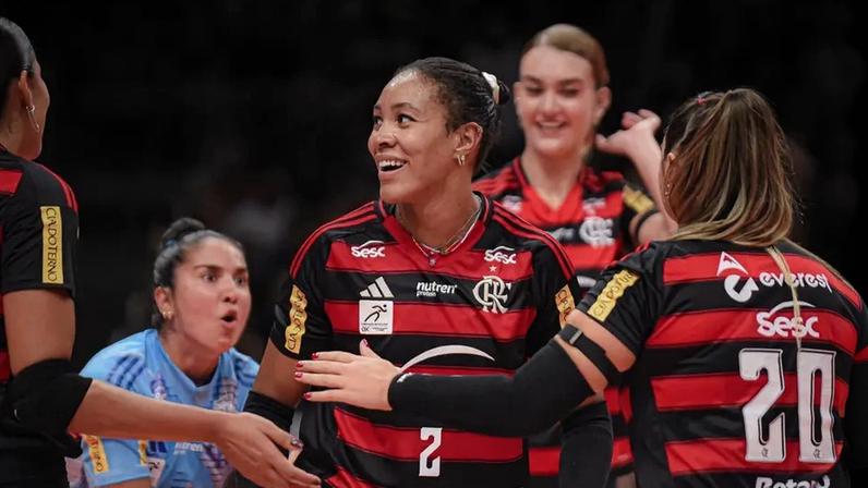 Simone Lee foi a maior pontuadora de Sesc RJ Flamengo x Minas na Superliga (Foto: Paula Reis/ Flamengo)