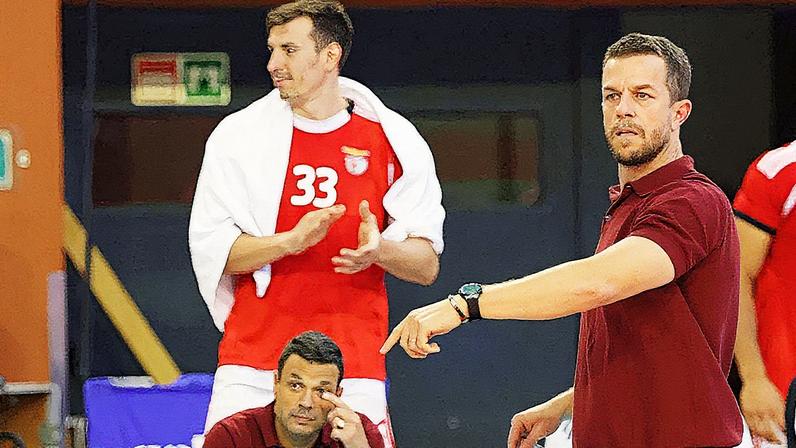 O treinador da equipa de voleibol masculino do Benfica, Marcel Matz, 2025. Foto SL Benfica