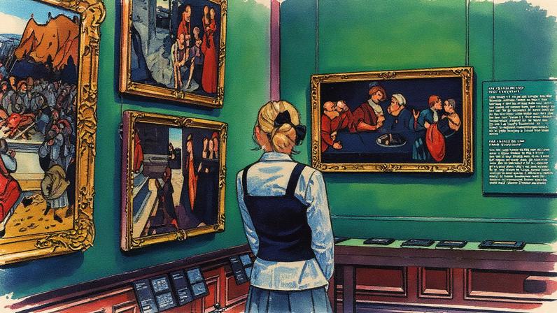 Our quest to understand art begins with a challenge, as a gallery encourages us to see art artificially — Евгения Жигалкина