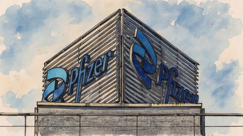 Juiz nega pedido da Pfizer e libera oferta de US$ 10 bi da Novo Nordisk pela Metsera | Logo do escritório da Pfizer em Madri: Metsera ainda considera a proposta da Novo superior e deu à Pfizer dois dias úteis para fazer uma contraproposta.