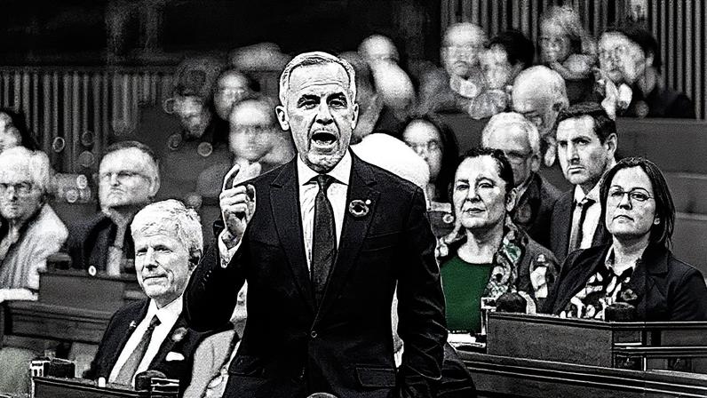 Mark Carney during Question Period on Parliament Hill in Ottawa, Canada, on 6 November 2025.