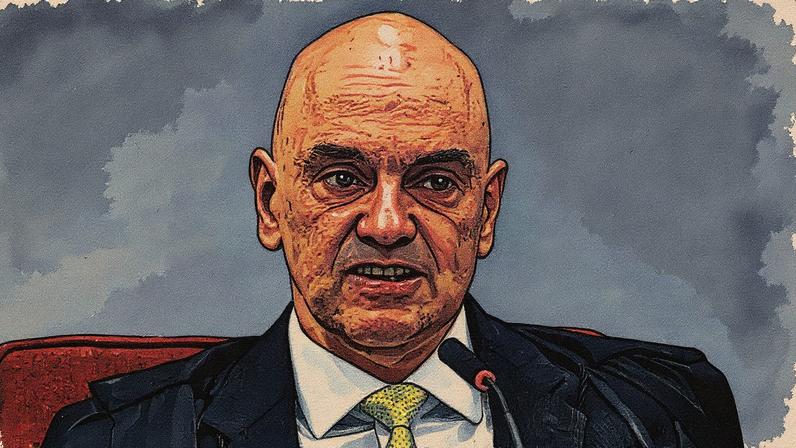 Palavras fortes: Alexandre de Moraes, durante julgamento na Primeira Turma do STF. Em recurso, defesa de Tagliaferro chama Moraes e "algoz e torturador", e diz que sua decisão causa "ojeriza". (Foto: Andre Borges/EFE)