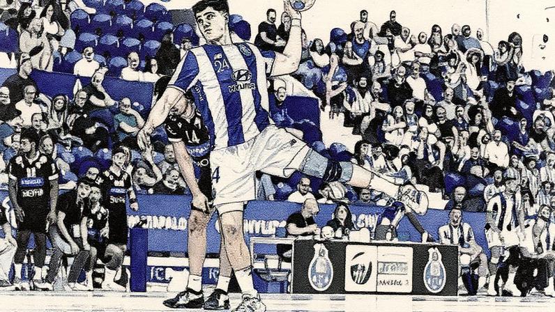 Antonio Martinez (FC Porto) foi o melhor marcado do jogo com 10 golos (foto Antonio Martinez/X)