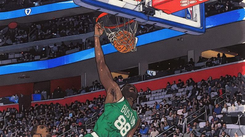 Neemias Queta afunda no jogo frente aos Pistons - Foto: Boston Celtics