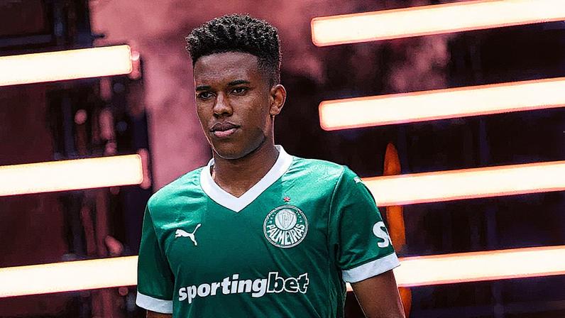 Estêvão foi negociado pelo Palmeiras para o Chelsea e valor pode chegar a R$ 370 milhões. (Foto: Francois Nel / Getty Images via AFP)