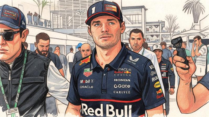 Max Verstappen no paddock do GP do México (Foto: CARL DE SOUZA / AFP)