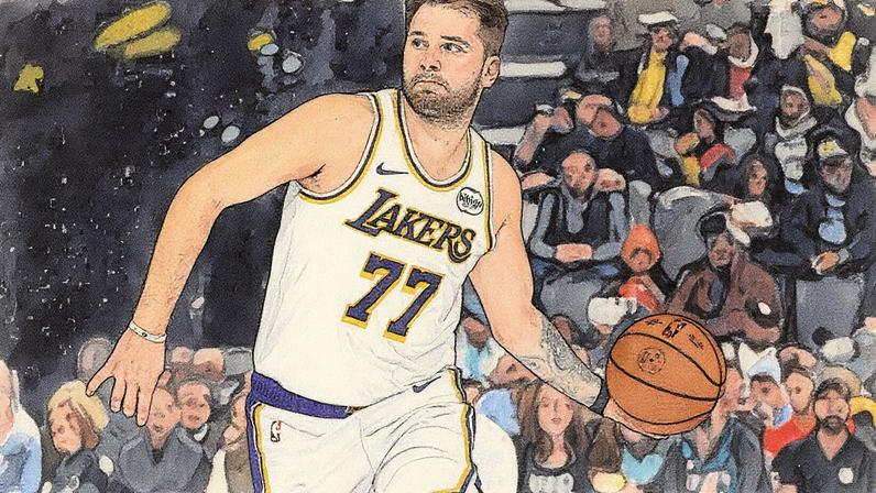 Luka Doncic na partida contra Memphis Grizzlies (Foto: Matthew A. Smith / GETTY IMAGES NORTH AMERICA / Getty Images via AFP)