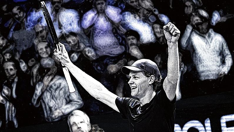 Jannik Sinner é o grande campeão do Masters 100 de Paris 2025 (Foto: JULIEN DE ROSA/AFP)