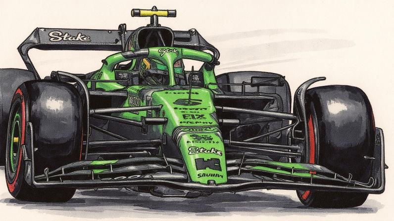 Gabriel Bortoleto no GP de Las Vegas de F1 (Foto: Frederic J. Brown / AFP)