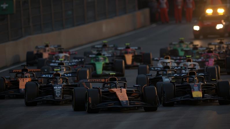 Largada do GP de Las Vegas de F1 (Foto: Patrick T. Fallon / AFP)