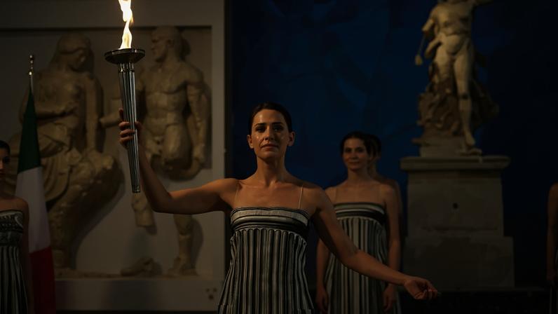 Cerimônia da Chama Olímpica de Milão-Cortina (Foto: Aris MESSINIS / AFP)