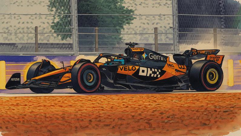 Lando Norris no GP do Catar de F1 (Foto: Mahmud HAMS / AFP)