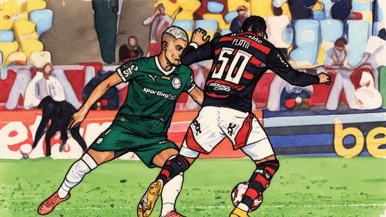 Andreas Pereira, do Palmeiras, no Maracanã (Foto: Gilvan de Souza/Flamengo)