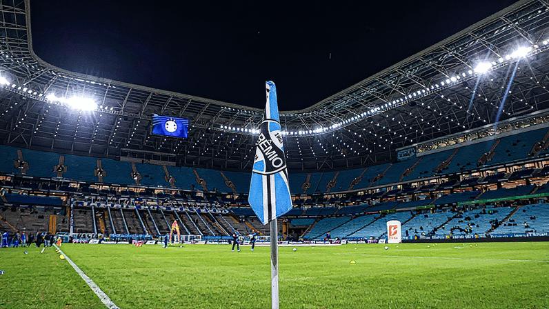 Em noite histórica na Arena, o Grêmio goleou o Aragua-VEN por 8 a 0 pela Sul-Americana de 2021, com show de Diego Souza, Ferreira e Luiz Fernando. (Foto: Maxi Franzoi/AGIF)