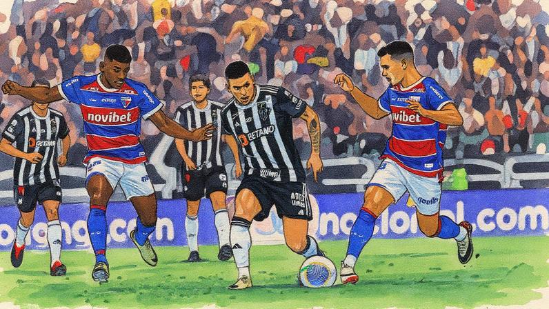 Partida entre Atlético-MG e Fortaleza, pelo Brasileirão (Foto: Pedro Souza/Atlético)