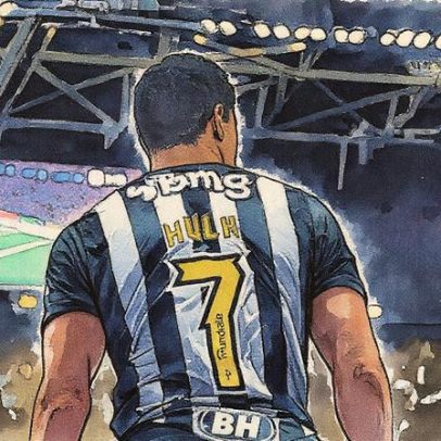 Atlético-MG homenageia Hulk na Arena MRV contra o Fortaleza