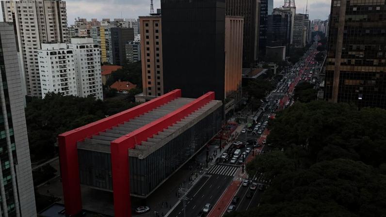 Vista da Avenida Paulista, em São Paulo.