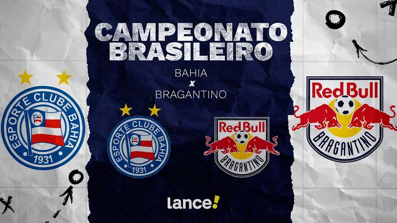 Bahia e Bragantino se enfrentam neste domingo (Foto: arte / Lance!)