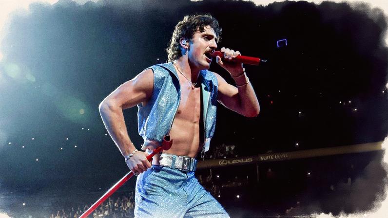 Benson Boone performs at Madison Square Garden on Sept. 5, 2025.