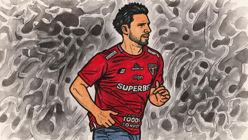 Calleri passou uma cirurgia no LCA neste ano (Foto: Rubens Chiri / São Paulo FC)