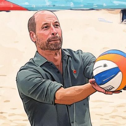 Príncipe William joga vôlei em Copacabana e Paes brinca: marqueteiro