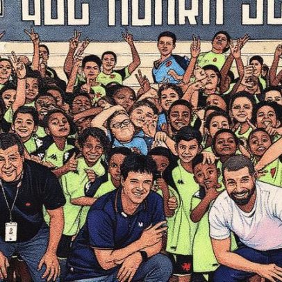 Diniz visita Colégio Vasco da Gama e reforça educação integrada com o esporte