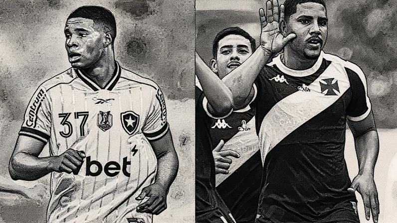 Kadir, do Botafogo, e Léo Jacó, do Vasco (Foto: Reprodução/Instagram)